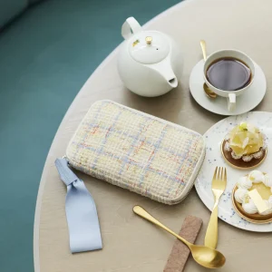 Iwate Home Spun Sherbet Tweed Drawer Pouch Áne