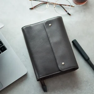 Leather Charcoal Gray A6 Original Size